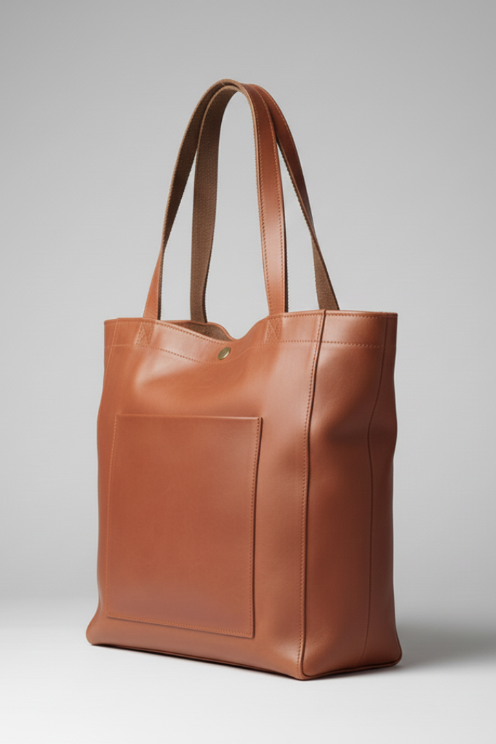 Elegante Damen Laptoptasche mit Doppelgriffen und Fronttasche (4)