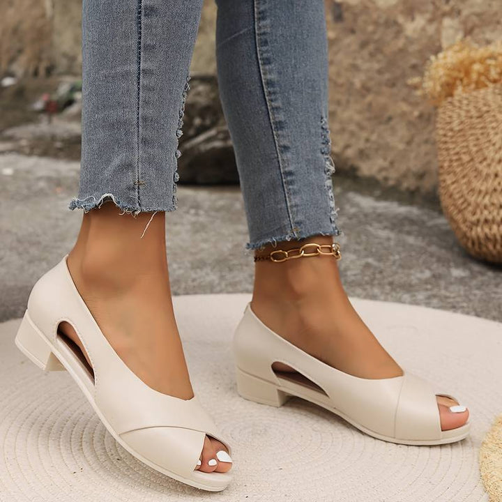 Elegante Damen Sandalen für jeden Tag in Beige