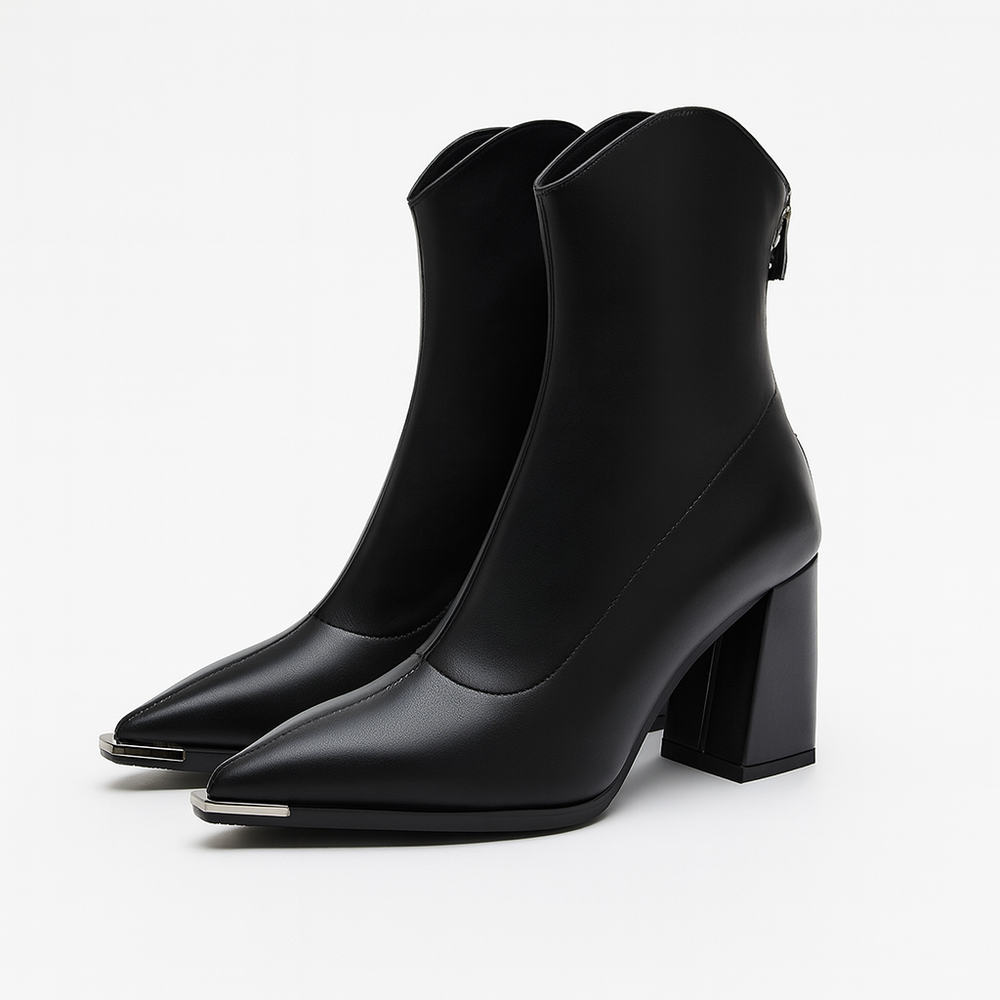 Elegante Damen Stiefeletten für den Herbst in Schwarz