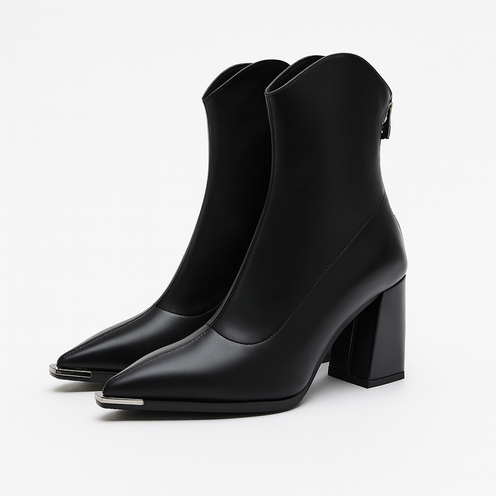 Elegante Damen Stiefeletten für den Herbst in Schwarz