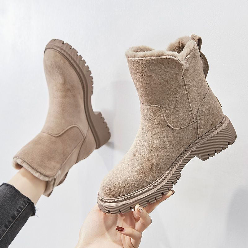 Elegante Damen Stiefeletten für Herbst in Beige