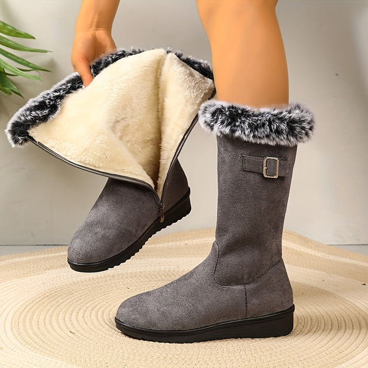 Elegante Damen Stiefeletten für Winter in Grau