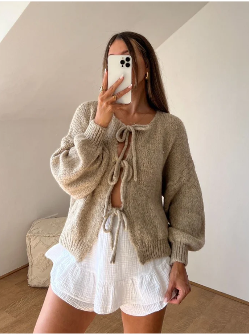 Elegante Damen Strickjacke im gemütlichen Casual-Stil (2)