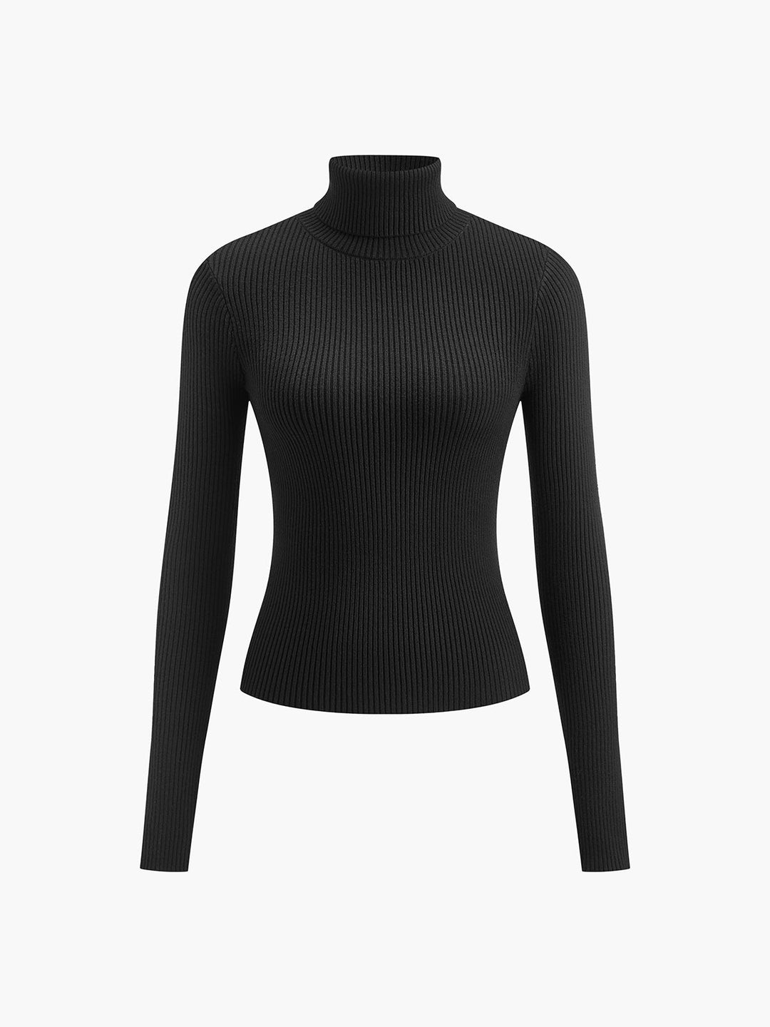 Elegante Damen Strickjacke Rollkragen für Winter (9)