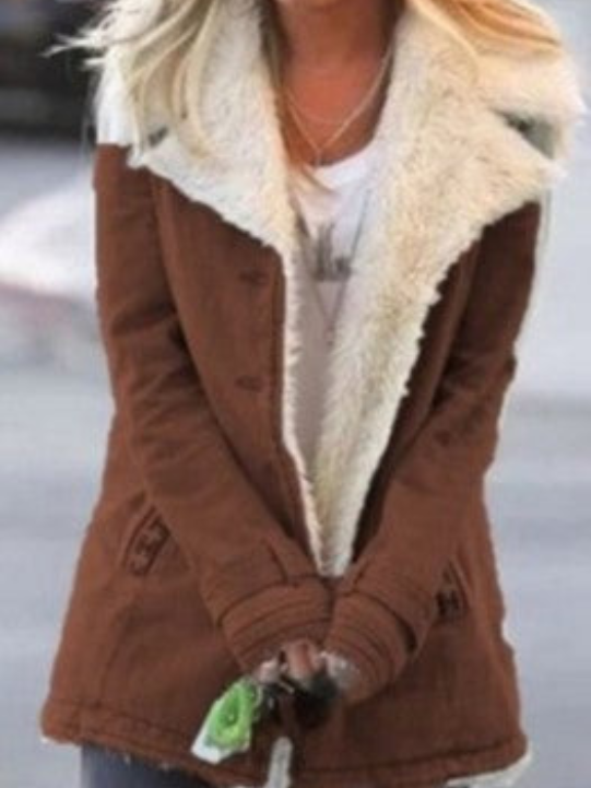 Elegante Damen Winterjacke für Alltag in Braun