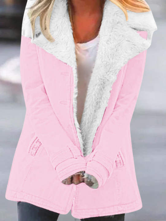 Elegante Damen Winterjacke für Alltag in Rosa