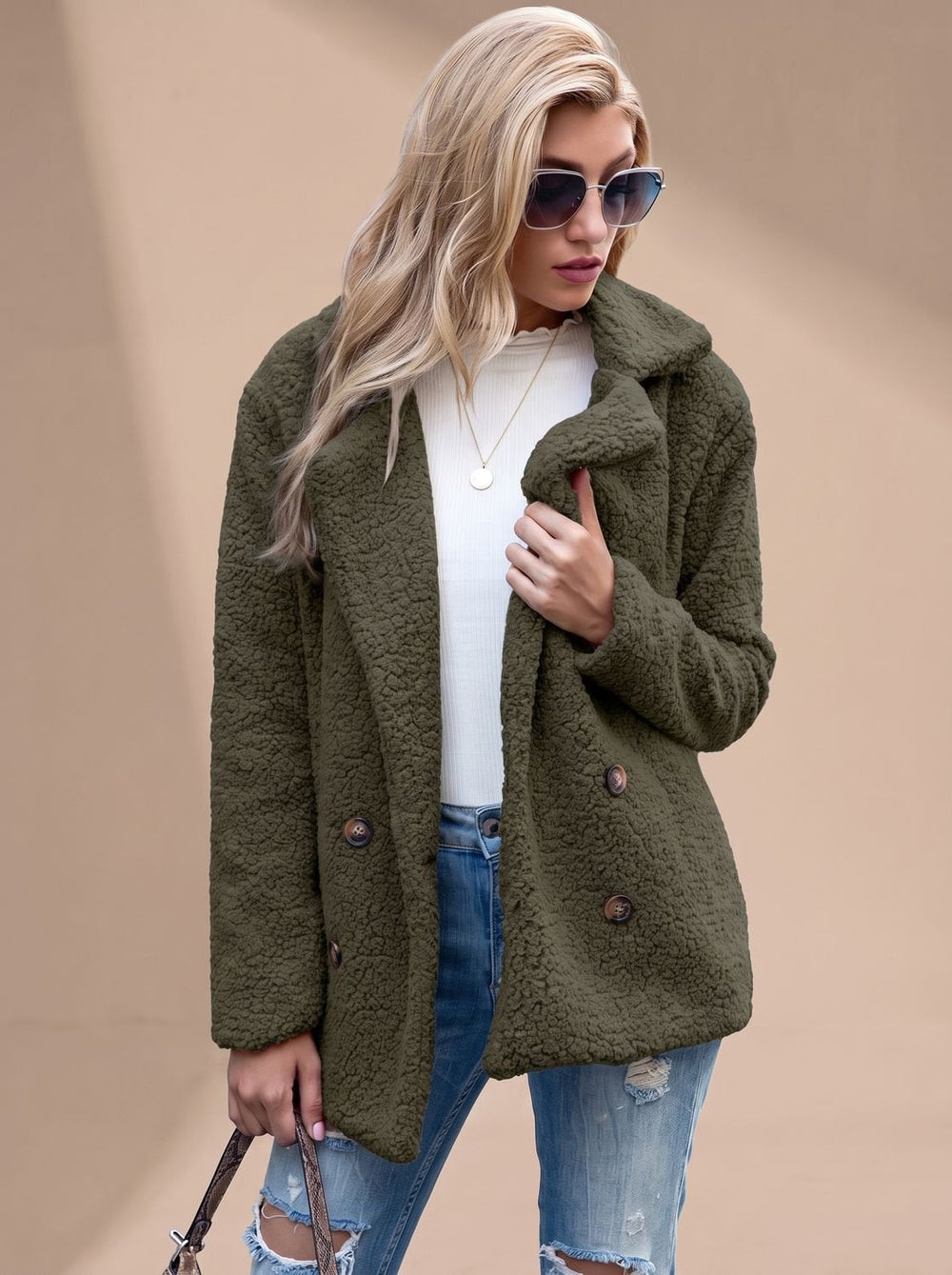 Elegante Damen Winterjacke für Alltag und Freizeit in Schwarz