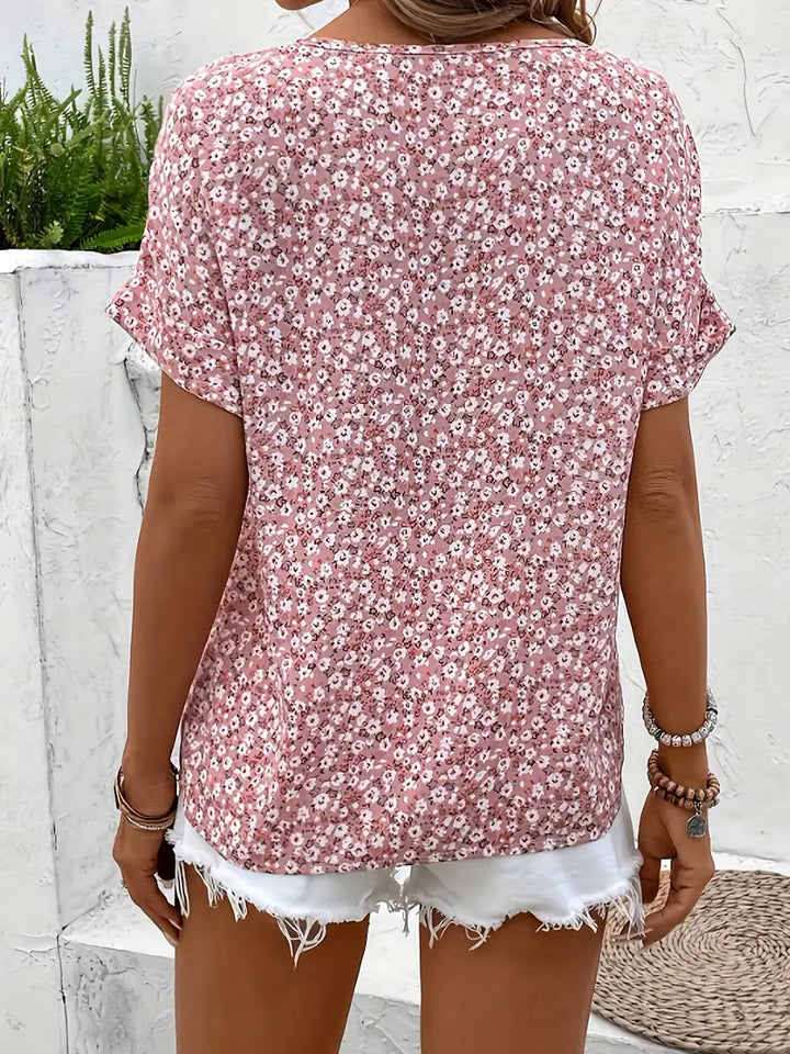 Elegante florale Bluse für den Sommer (2)