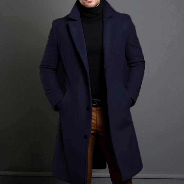 Elegante Herren Übergangsjacke im Slim-Fit in Blau