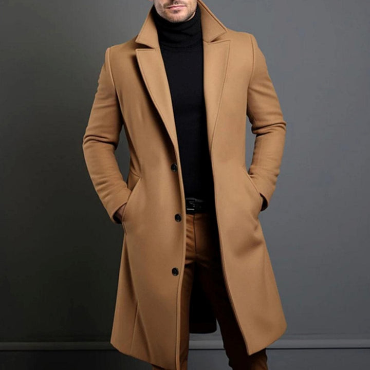 Elegante Herren Übergangsjacke im Slim-Fit in Braun