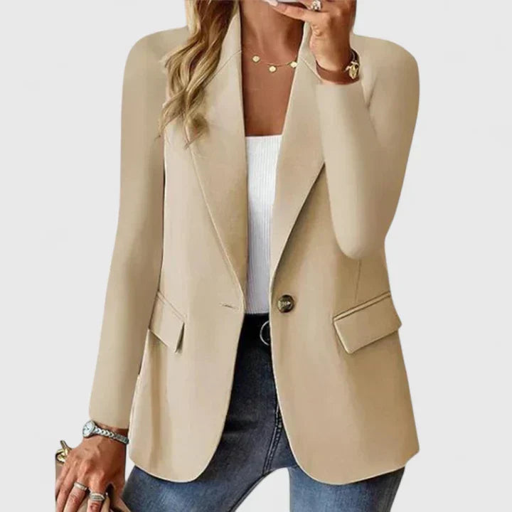 Elegante Jacke für Beruf und Alltag in Beige