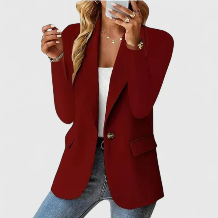 Elegante Jacke für Beruf und Alltag in Burgund