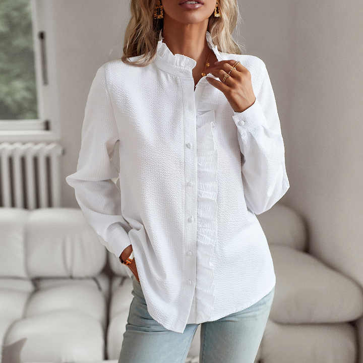 Elegante Komfort-Bluse in Weiß
