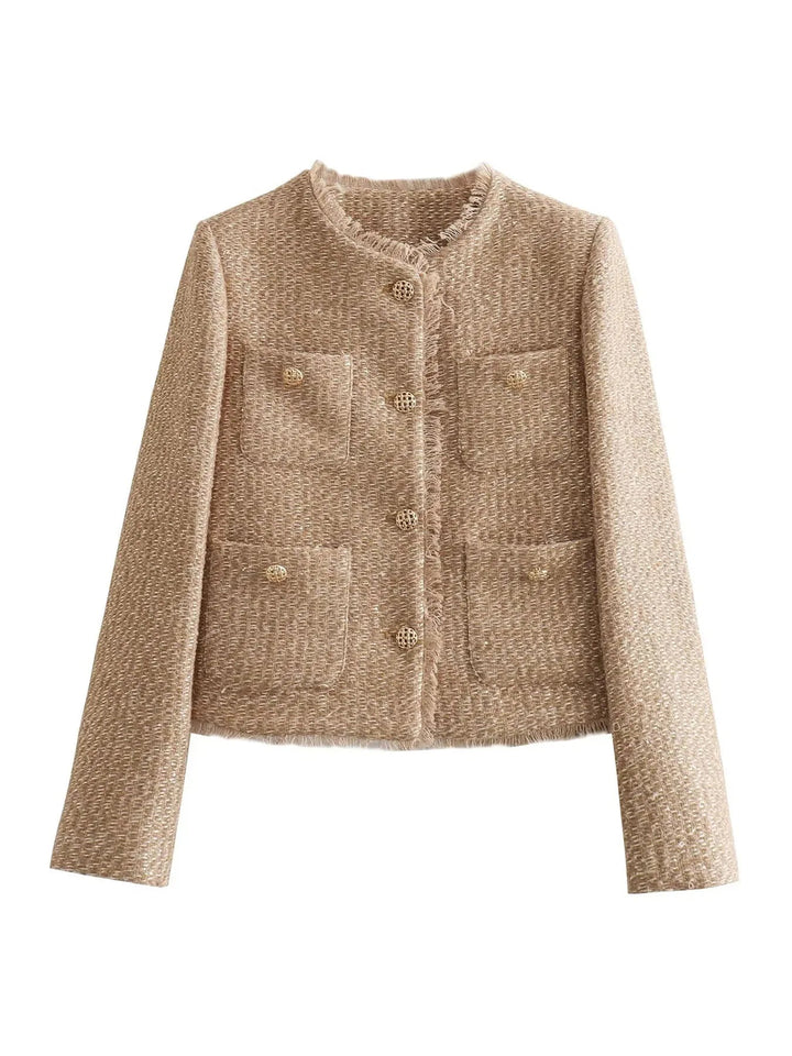 Elegante Kurze Jacke für Damen zum Übergang (5)