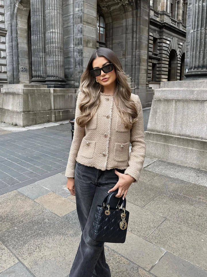 Elegante Kurze Jacke für Damen zum Übergang (6)
