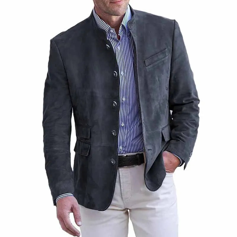 Elegante Leichte Herrenjacke für den Herbst in Grau