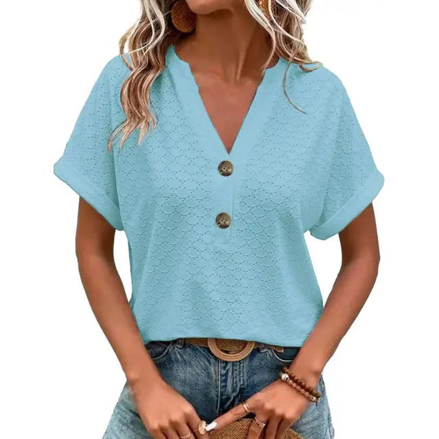 Elegante Lounge-Bluse für müheloses Styling in Blau