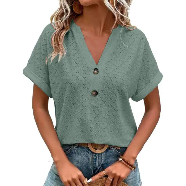 Elegante Lounge-Bluse für müheloses Styling in Grün