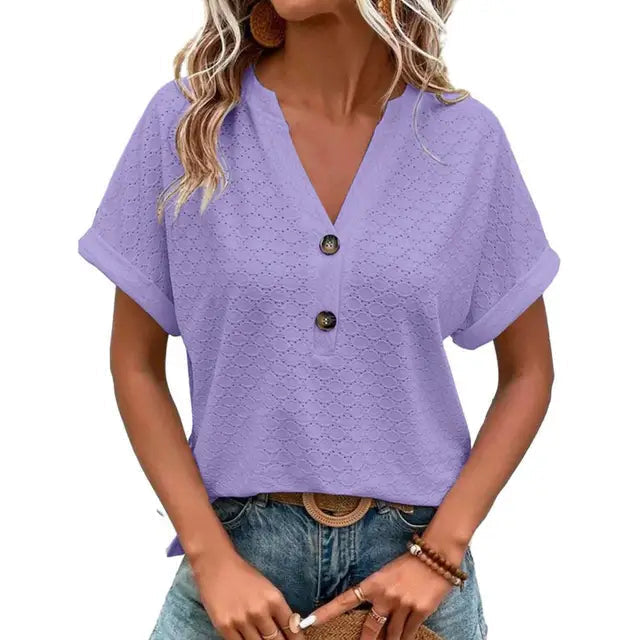 Elegante Lounge-Bluse für müheloses Styling in Lila