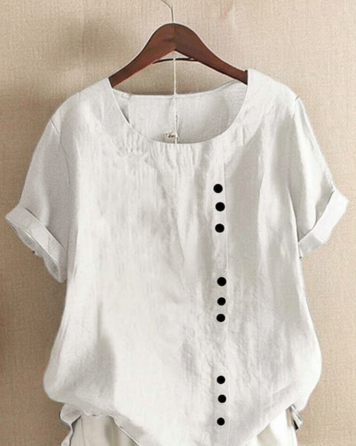 Elegante Luftige Bluse in Weiß