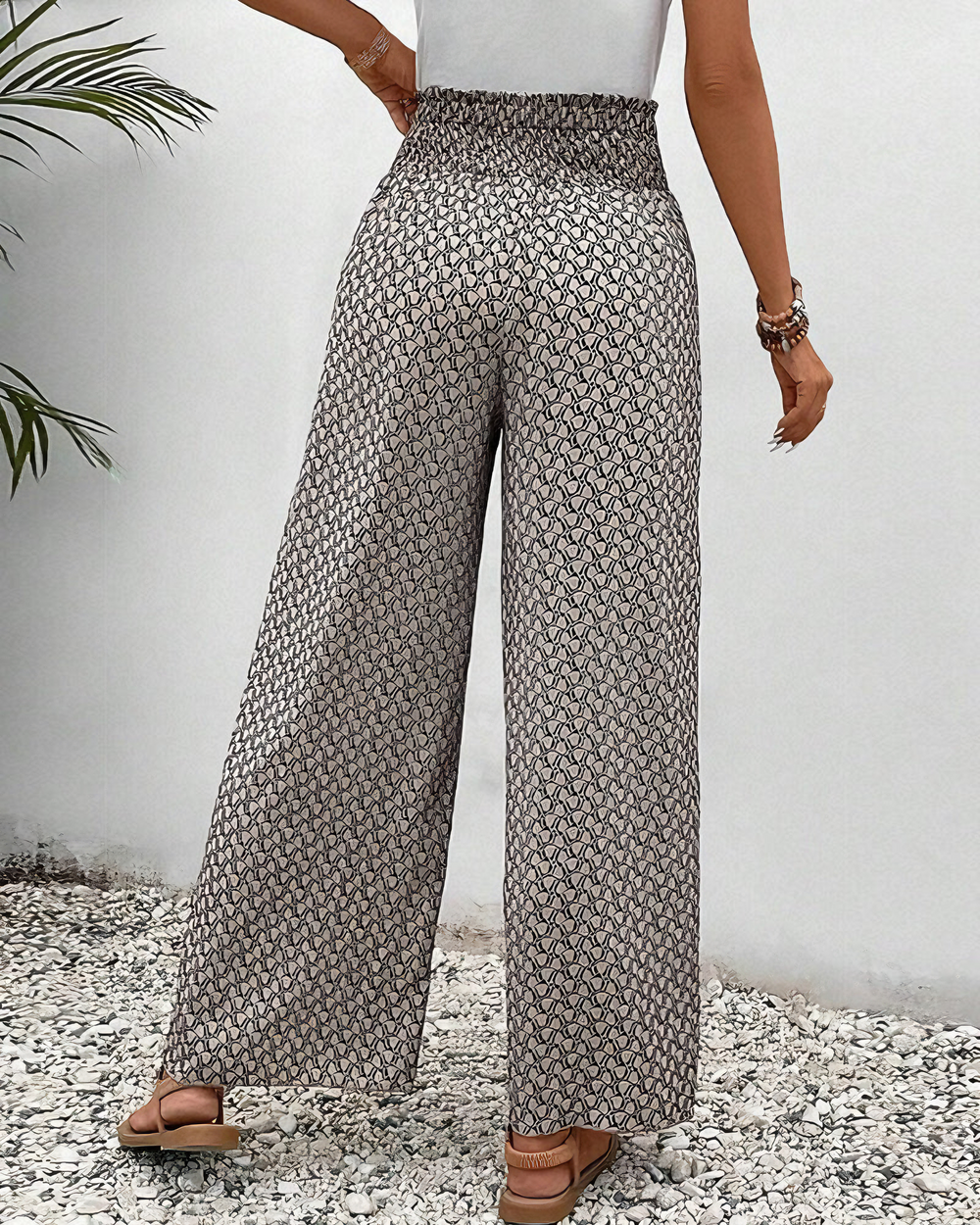 Elegante Luftige Weite Hose (2)