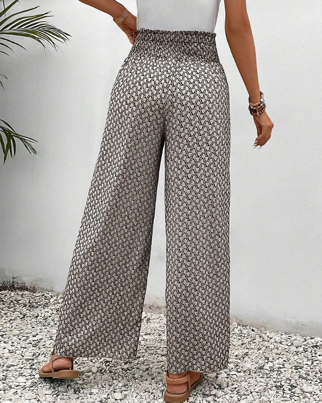 Elegante Luftige Weite Hose (2)