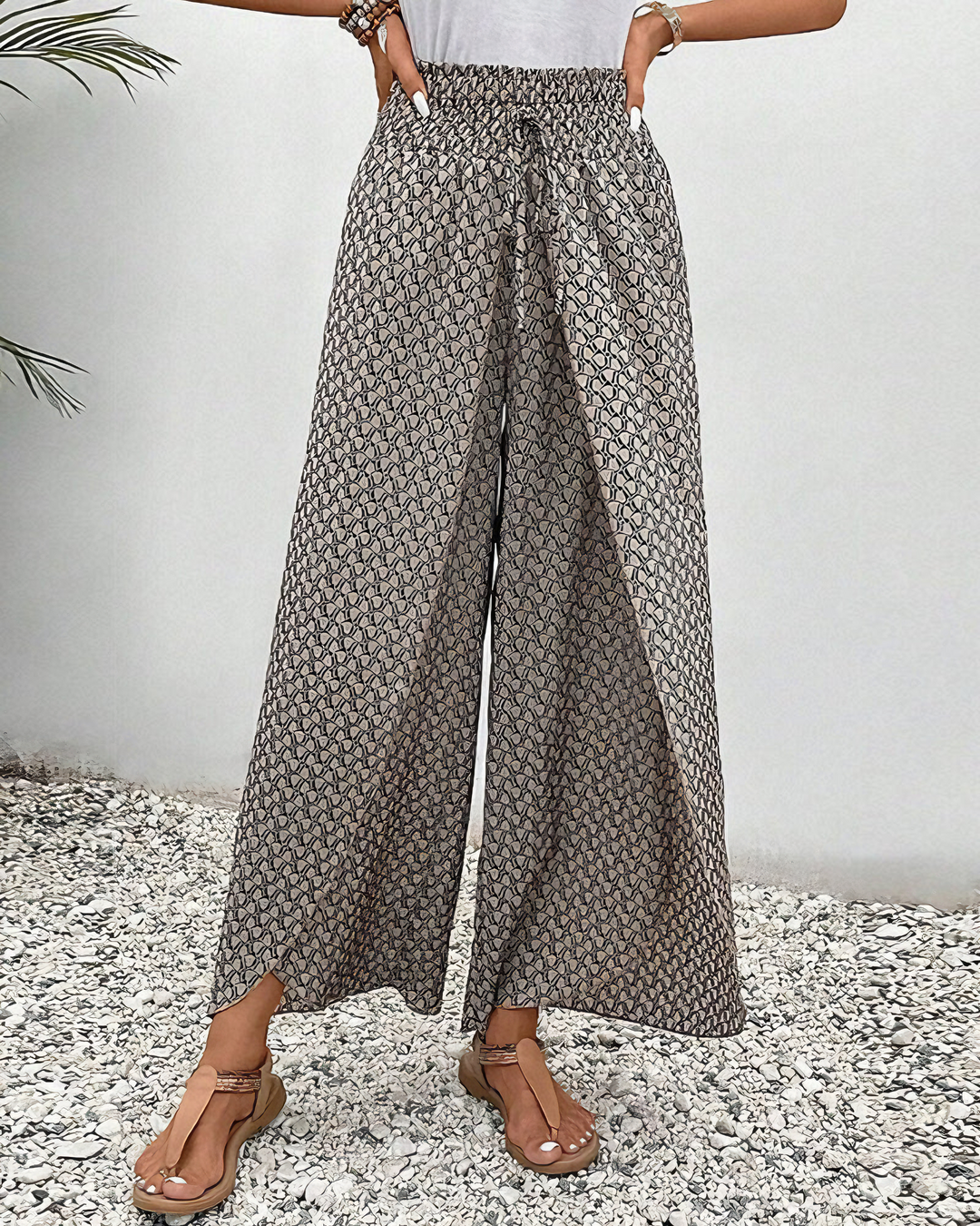 Elegante Luftige Weite Hose (3)