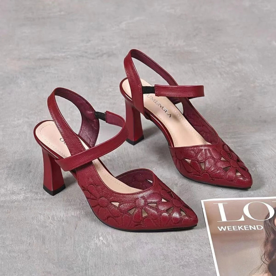 Elegante Orthopädische High Heels in Rot