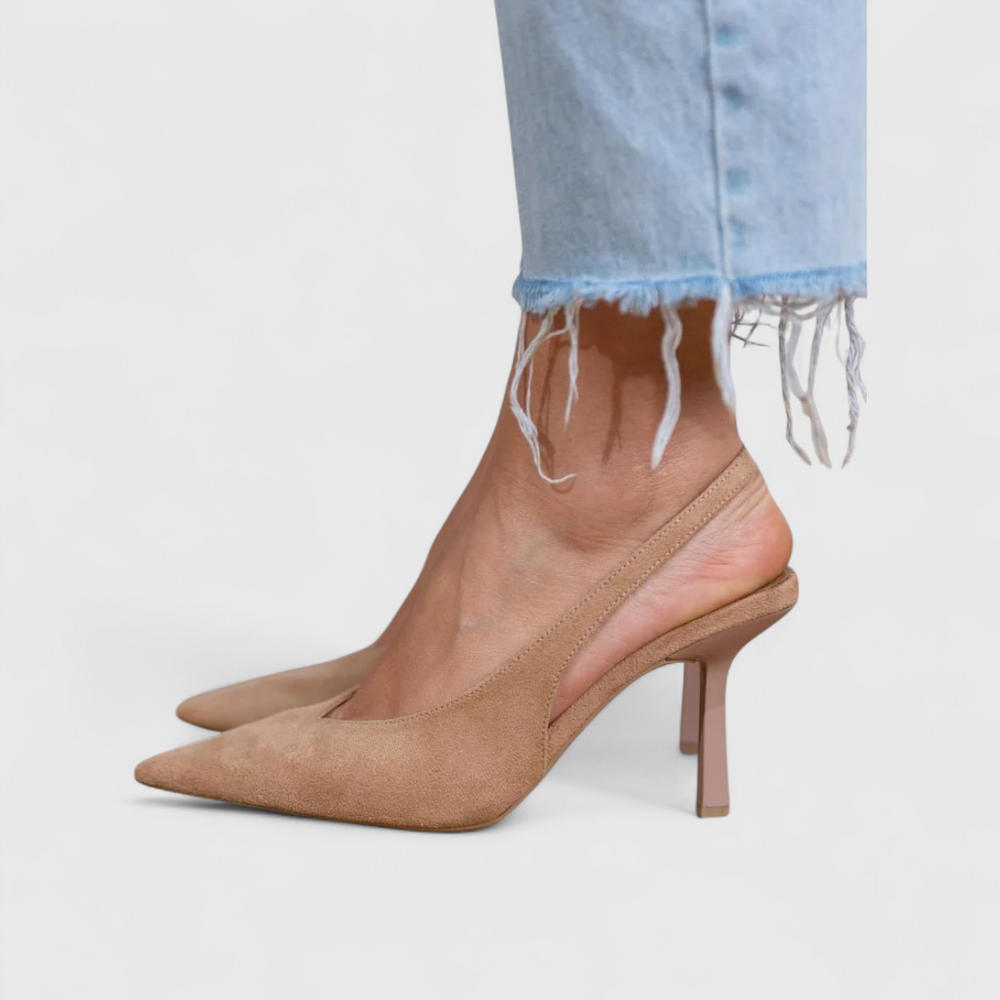 Elegante Orthopädische Leoparden-Pumps in Beige