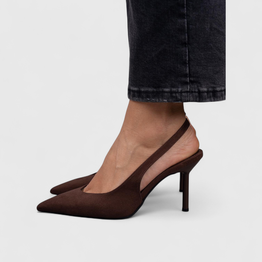 Elegante Orthopädische Leoparden-Pumps in Braun