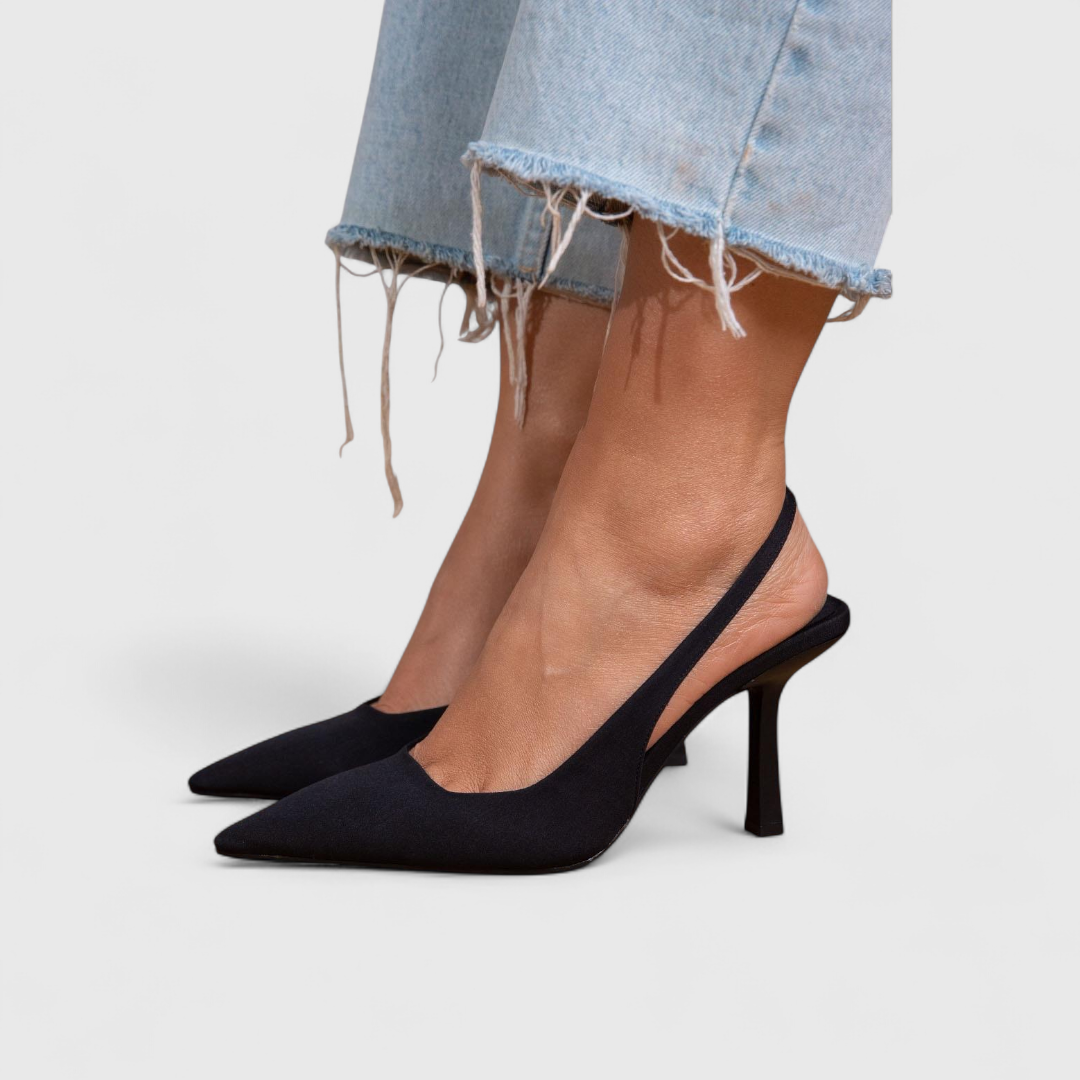 Elegante Orthopädische Leoparden-Pumps in Schwarz