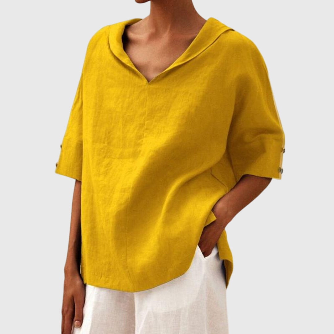 Elegante Pflegeleichte Bluse in Gelb