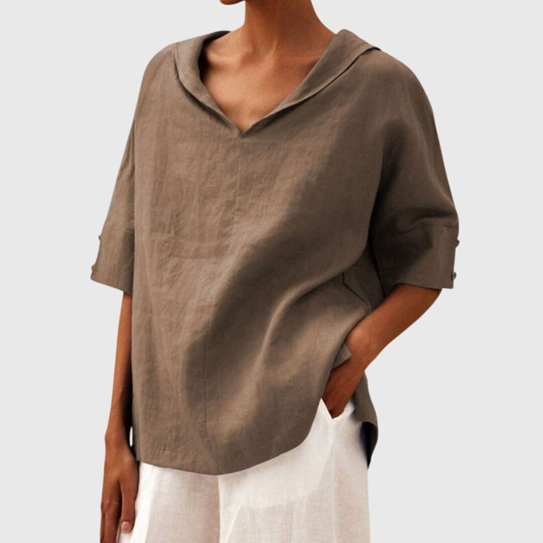 Elegante Pflegeleichte Bluse in Khaki