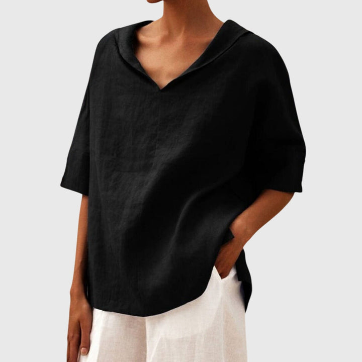 Elegante Pflegeleichte Bluse in Schwarz