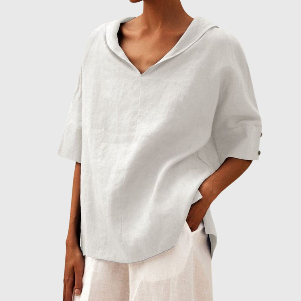 Elegante Pflegeleichte Bluse in Weiß