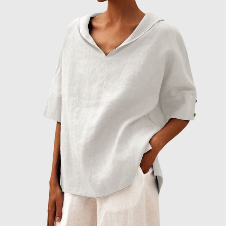 Elegante Pflegeleichte Bluse in Weiß