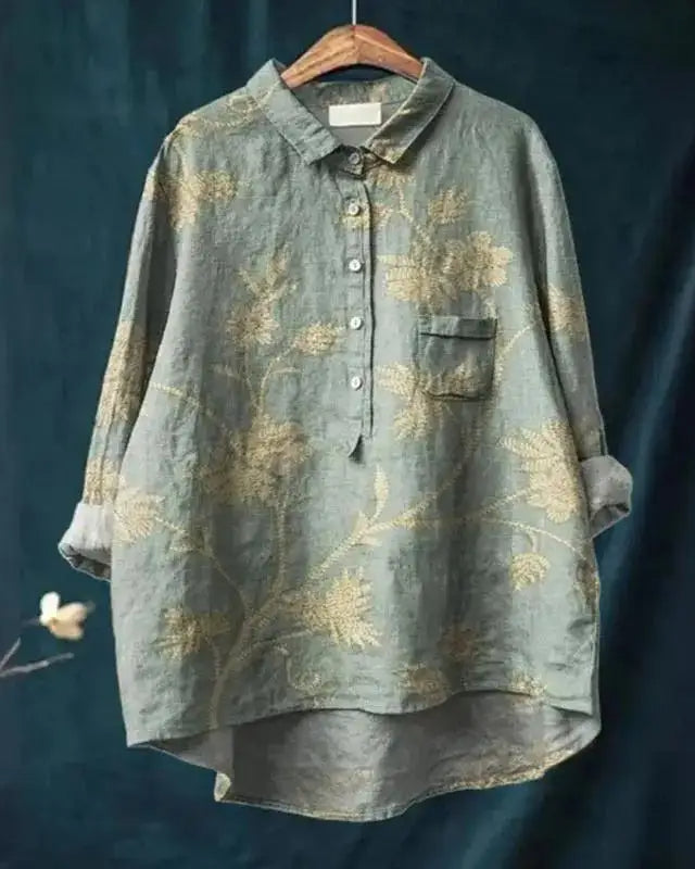 Elegante Romantik-Bluse in Narzisse