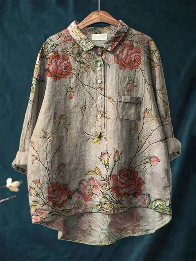 Elegante Romantik-Bluse in Rosa