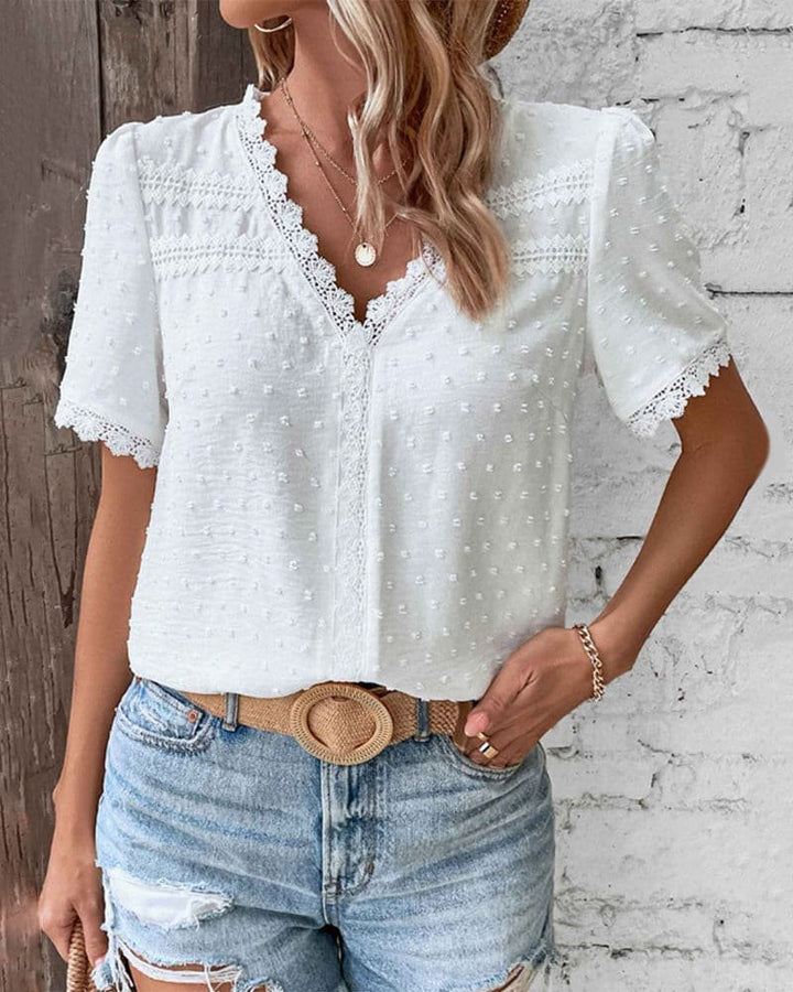 Elegante Spitzen-Bluse im Boho-Stil (4)