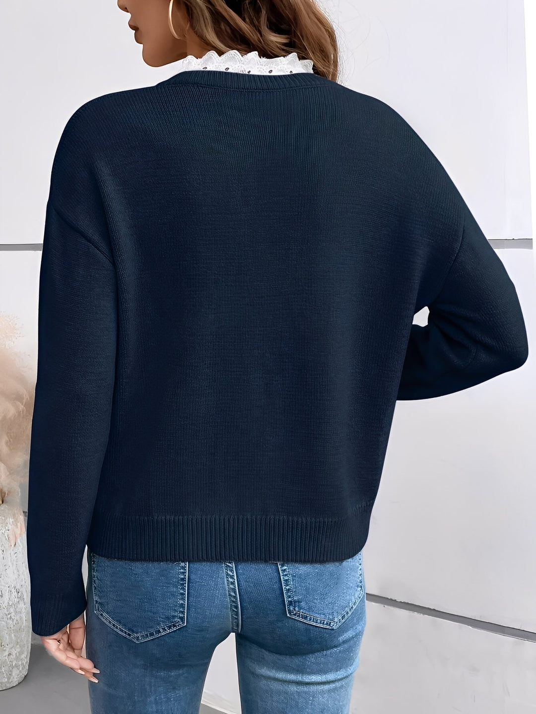Elegante Strickjacke zeitlos für Damen (2)