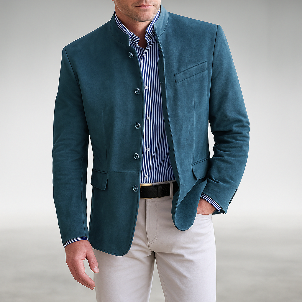 Elegante Strukturierte Damen Cardigan für Herbst in Blau