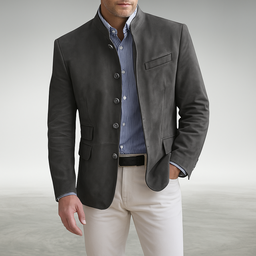 Elegante Strukturierte Damen Cardigan für Herbst in Grau