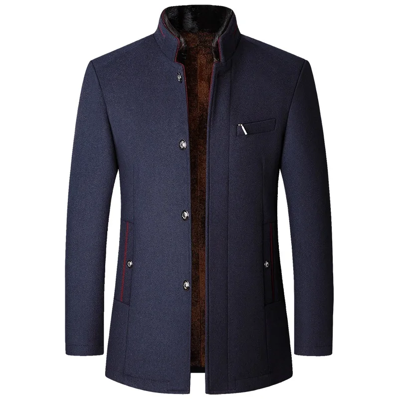 Elegante vielseitige Herrenjacke für Herbst in Blau