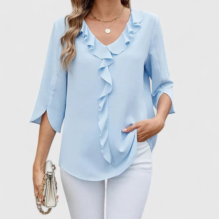 Elegante Volant-Bluse