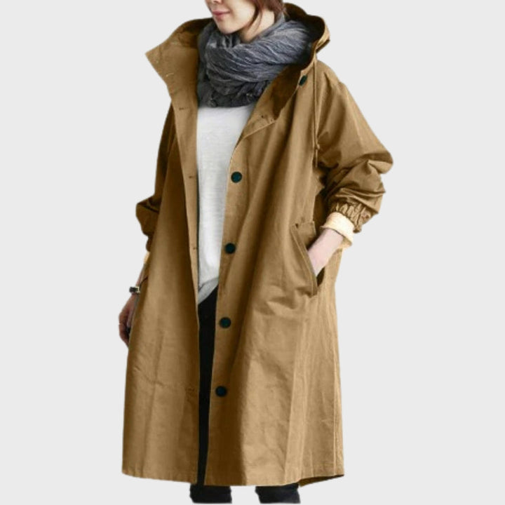 Elegante Wasserdichte Jacke in Braun