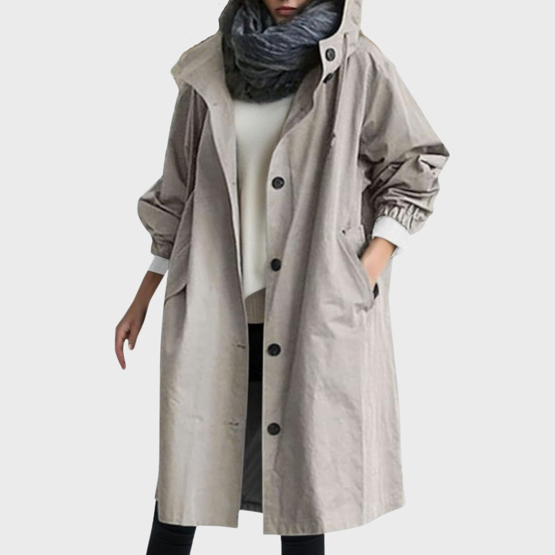 Elegante Wasserdichte Jacke in Grau