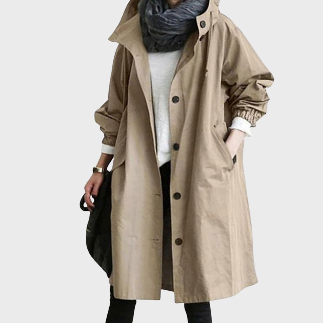 Elegante Wasserdichte Jacke in Khaki