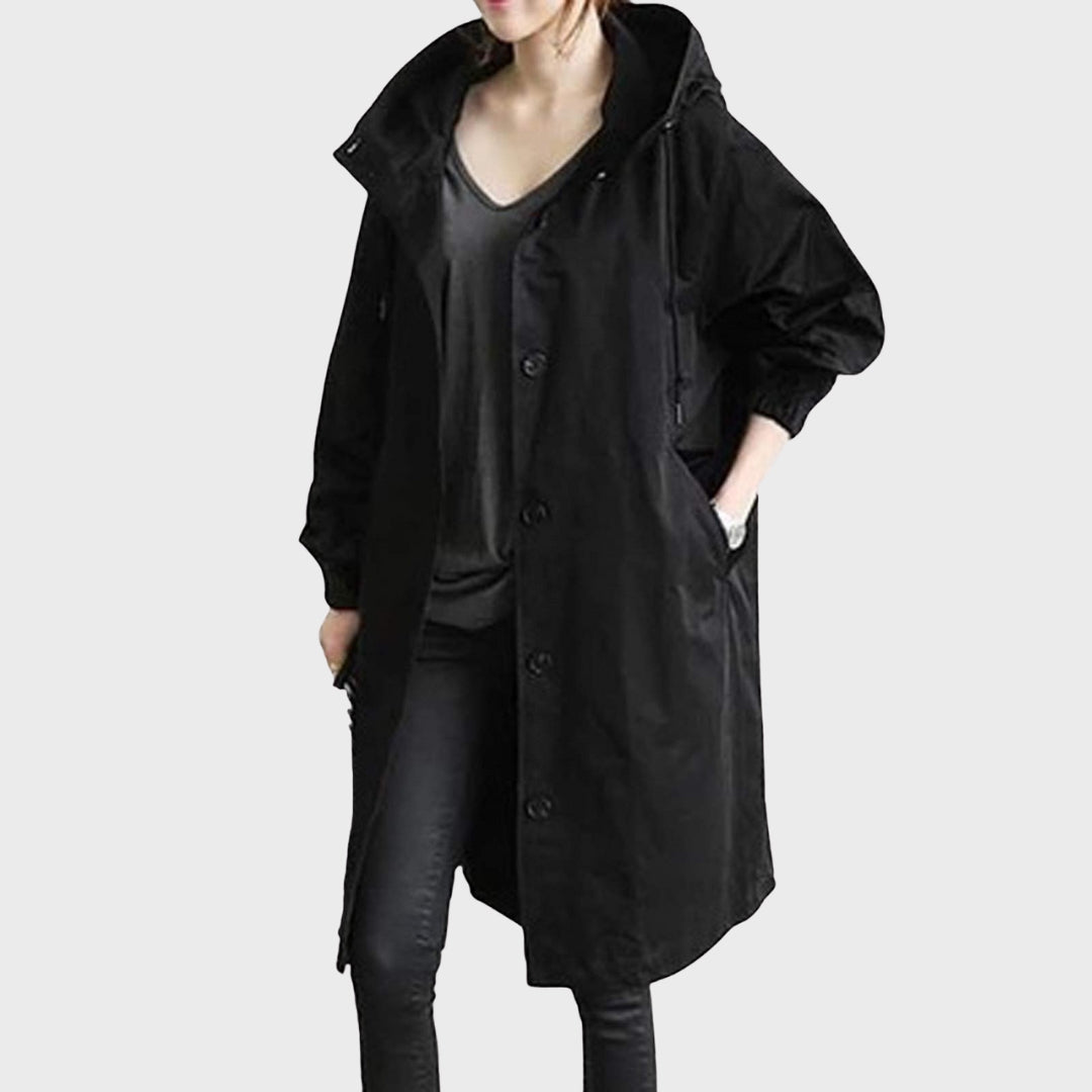 Elegante Wasserdichte Jacke in Schwarz