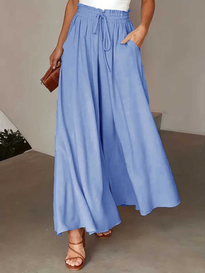 Elegante Weite-Hosen für jeden Tag in Hellblau