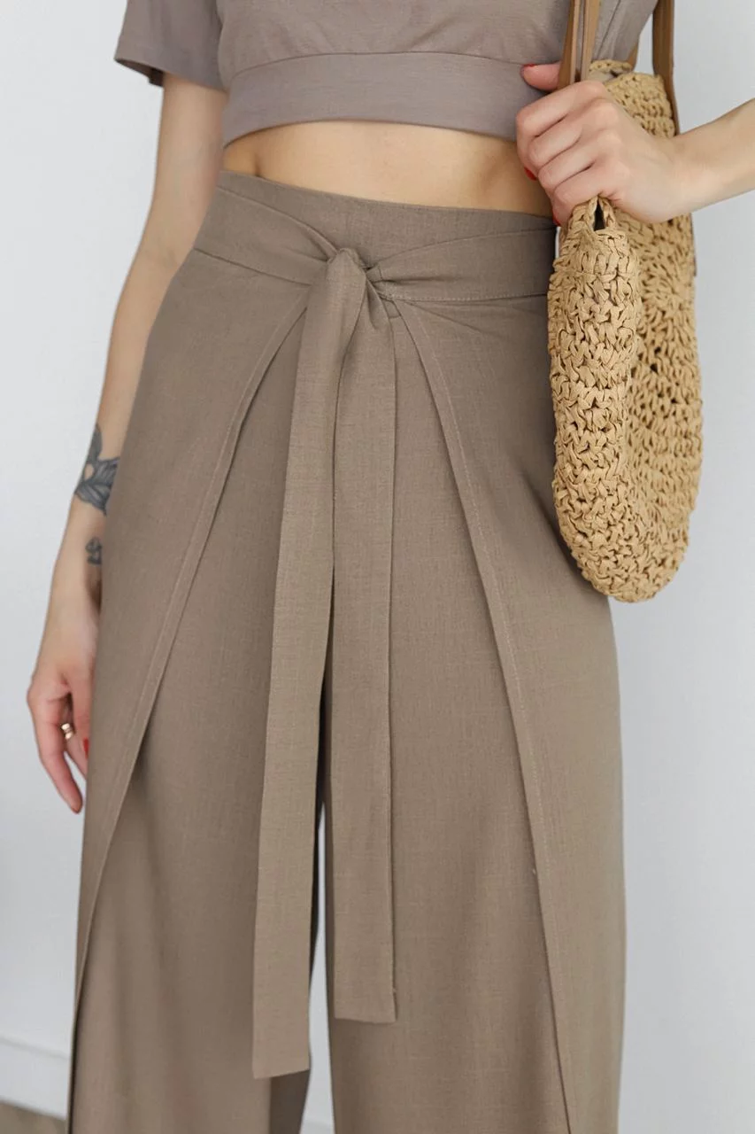 Elegante Weite Leinenhosen (11)